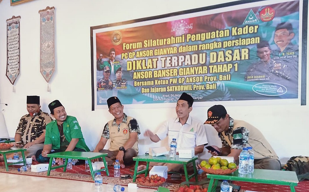 Silaturahmi PW Ansor Bali ke Gianyar, Bahas Penguatan Kader Melalui DTD
